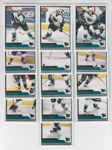 03/04 Pacific Complete San Jose Sharks (13 Cards) Thornton Marleau Damphousse + - Bild 1 von 1
