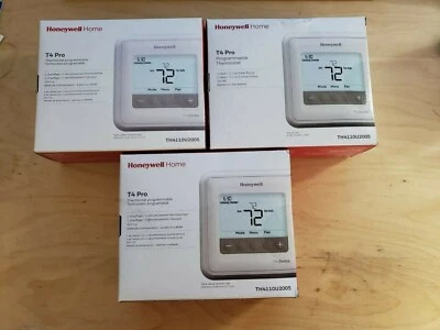 Honeywell Home T4 Pro Programmable Thermostat - TH4110U2005 Brand New  LOT 3X120 - Image 1 of 2