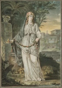 ALIX (*1762) nach CHÉRY (*1759), Cephise, aus 'Andromache', Aquatinta Klassizism - Picture 1 of 4