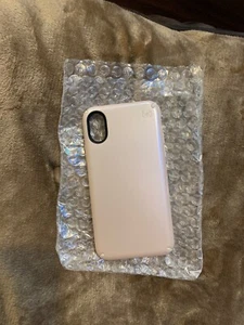 Speck Presidio Metallic - iPhone XS / X - Pale Yellow Gold Metallic/Camel Brown - Picture 1 of 2