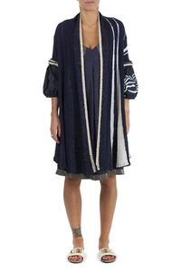 ELISA CAVALETTI Strickjacke Jacke Strick Cardigan dunkelblau Strick Gr. M, XXL - Bild 1 von 2