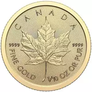 Maple Leaf 2025 * 1/10 Oz 999,9 Gold Charles Kanada 5 $ mit OVP Folie - Bild 1 von 8