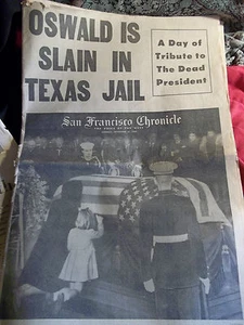 JFK and Oswald ASSASSINATION NEWSPAPERS , original - Picture 1 of 7