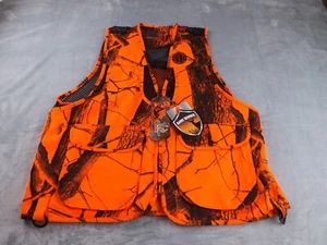 Game Winner Hunting Vest NWT Men's Large Realtree Blaze Orange Game Bag in Back - Picture 1 of 24