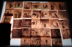 #38 Lot 99 Vtg COLOR Snapshot Photo NEGATIVES Family WEDDING Party Ceremony - Picture 1 of 17