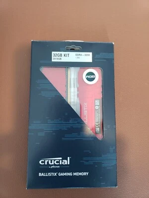 Crucial Ballistix 32GB (2x16GB) DDR4 3200MHz RGB Memory Kit - Image 1 of 3