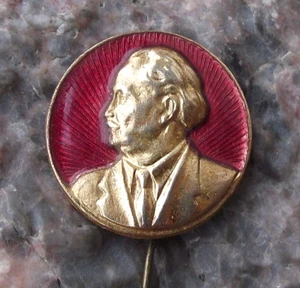 Vintage Georgi Dimitrov Communist Leader Bulgaria Bulgarian Politician Pin Badge - Picture 1 of 2