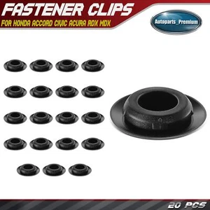 20Pcs 20mm Nylon Door Hole Plug Fasteners for Honda Accord Civic Acura RDX MDX - Picture 1 of 10