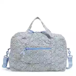 Vera Bradley Packable Travel Bag Mini Sketched Medallion Duffel - Picture 1 of 2