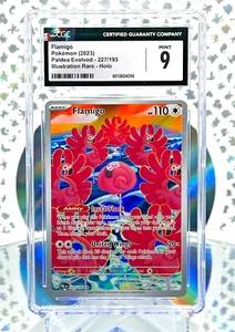 CGC 9 Flamigo 227/193 Paldea Evolved Secret Illustration Rare Pokemon Card - Picture 1 of 1