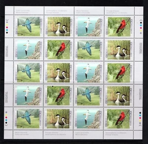 1997 - #1634a MNH Sheet / Canada Birds Bluebird Grebe Gannet Tangier cv$22 - Picture 1 of 1