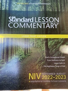 Standard Lesson Comm Ser.: NIV® Standard Lesson Commentary® Large Print Edition - Foto 1 di 8