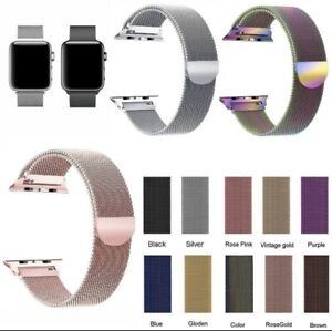 38/40/42/44mm For Apple Watch Strap Serie SE 7 6/5/4 Magnetic Milanese Loop Band