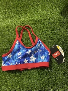 TYR GIRLS TWINKLE TRINITY SWIM TOP SIZE SMALL 6/6X NWT $25 - Picture 1 of 2