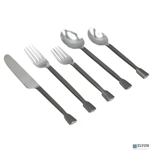 Elyon Tableware Sanya 20 Piece Reflective Hand Forged Flatware Stainless Steel - Picture 1 of 3