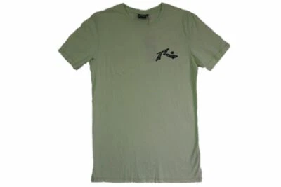 RUSTY acid lime green 100% cotton surf splat TV tee t-shirt size M BNWT - Image 1 of 4