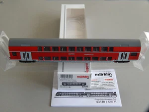 Märklin 43571 NEU+UNBESPIELT+OVP - H0 DB Regio Doppelstock-Ergänzungswagen LED - Bild 1 von 14