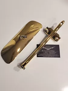 61-64 Impala 24kt Gold Plated Hardtop Interior Mirror & Bracket - Picture 1 of 1