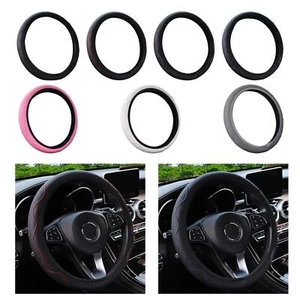 Car Steering Wheel Cover PU Leather Stylish Wear Resistant Good - Picture 1 of 27