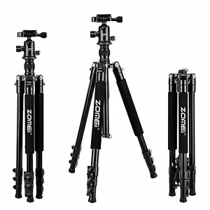 ZOMEI Q555 Professional Aluminium Tripod&Ball Head Travel for Nikon Canon Camera - Picture 1 of 11