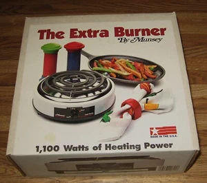 Vintage Munsey The Extra Burner Buffet Range 1100 Watt FB1 Hot Plate/Excellent - Picture 1 of 6