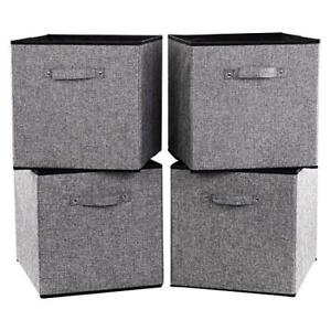 Robuy Cube Storage Bins 13x15x13 inch Stroage Bin4-Pack Large Storage Boxes w...