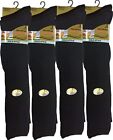 New 6 Pairs Men's Gents Long Hose 100% Cotton Ribbed Comfy Grip Knee High Socks