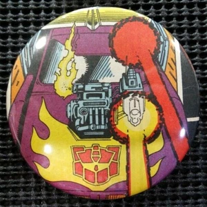 "TRANSFORMERS" POP CULTURE 3" PINBACK/PIN-BACK COLLECTOR COMIC BUTTON (LOT A) - Picture 1 of 3