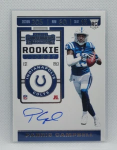 2019 Contenders Parris Campbell RC Auto #117 Colts - Picture 1 of 2