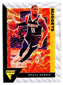 MONTE MORRIS 2020-21 PANINI FLUX ASIA SILVER WAVE #48 PARALLEL DENVER NUGGETS