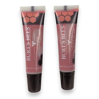 Lot of 2 Burt's Bees Lip Gloss #030 Flushed Blush 0.5 Oz. Each Brand New - Image 1 of 2
