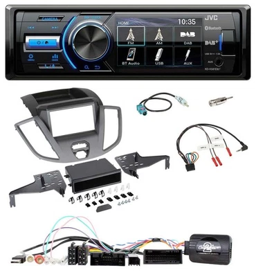 JVC Bluetooth Lenkrad USB DAB Autoradio für Ford Transit V363 14-19 ohne Display - Bild 1 von 4