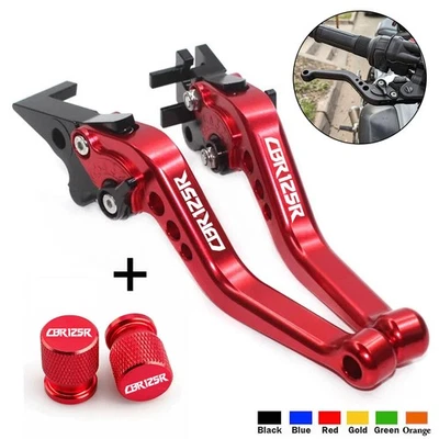 Short Brake Clutch Lever + Tire valve cover For Honda CBR125R 125 R 2004-2020 - Image 1 of 4