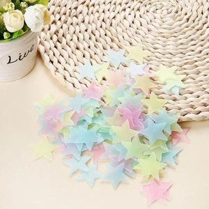 100Pcs/Set DIY 3D Luminous Decal Kids Baby Room Decoration - Picture 1 of 16