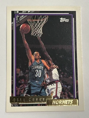 1992-93 Topps No242 Dell Curry Gold Charlotte Hornets - Изображение 1 из 2