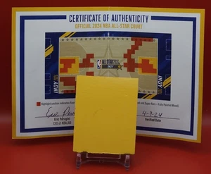 NBA All-Star 2024 INDY Game Used Court Floor Piece FULL PAINT w/ COA Super Rare - Picture 1 of 10