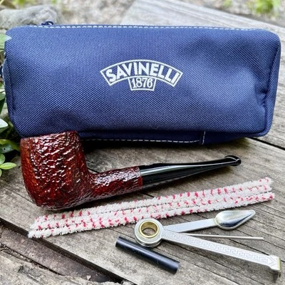 Kit de inicio Savinelli One billar rústico (106) tubo de filtro de 6 mm con estuche Foto 1 de 4