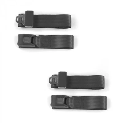 Ford Falcon 1966 - 1970 Standard 2pt Charcoal Lap Bucket Seat Belt Kit - 2 Belts - Image 1 of 4