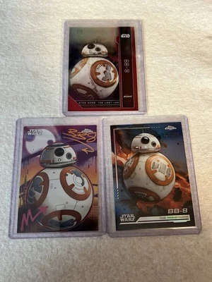 2023 TOPPS FINEST STAR WARS #FN38 BB-8, /5, Cartão de Grafite, Cromado, Obra-prima - Imagem 1 de 4