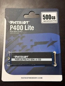 Neu ungeöffnet Patriot P400LP500GM28H P400 Lite M.2 Gen 4 500gb - Bild 1 von 1