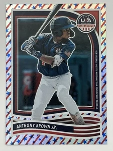 Panini USA étoiles et rayures 2024 Anthony Brown, Jr. PARALLÈLE SP #'d 46/50 - Photo 1/2