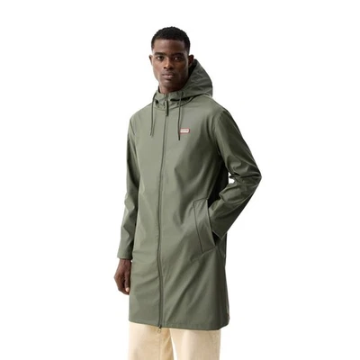 Hunter Andrea PU Abrigo de Lluvia Unisex Adultos Verde Abrigo de Lluvia Foto 1 de 4