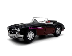1:76 Black 1959 Austin Healey 3000 Convertible Model Diecast Metal Car - Picture 1 of 7