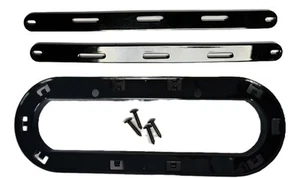 SCHWARZ GLANZ Logo Halter Emblem Für Audi A3 8P 2003-12 für Zubehör Kühlergrill - Picture 1 of 1