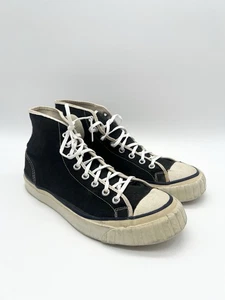 Vintage 40s 50s Canvas High Top Basketball Shoes Size 8 Excellent Made in USA - Picture 1 of 18