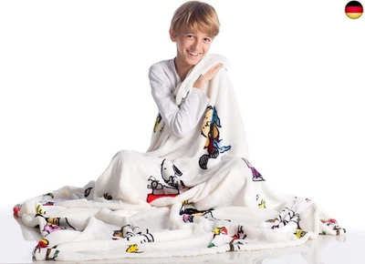 Kanguru Snoopy Decke aus weichem Fleece Weiche und warme Mikrofaser, - Bild 1 von 4