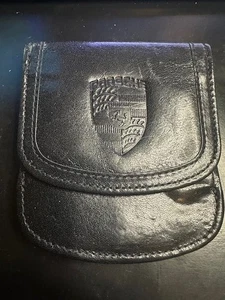vintage porsche coin purse 4x4 inches 1960s logo, rare, no comps - Picture 1 of 9