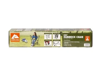 Ozark Trail Kids Camping Foldable Hammock Chair w/ Bag 175 lb Capacity