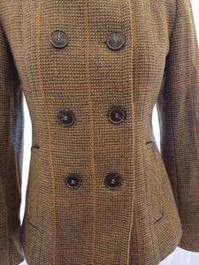 Joules Bramble2 Tweed Coat Size 8 Excellent Condition Toad Green.  B163 - Picture 1 of 14