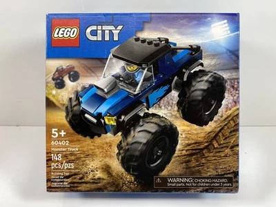LEGO City Blue Monster Truck Off-Road Niños Juguete Juego 5+ Años Modelo 60402 Foto 1 de 4